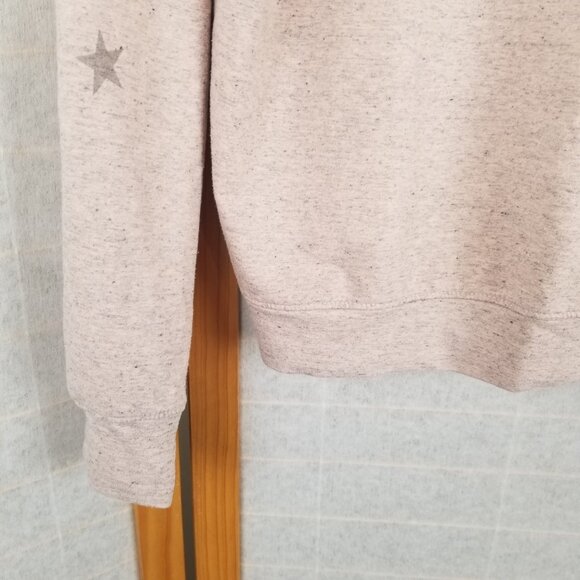 Sundry Anthropologie Pink Long Sleeve Star Print Relaxed Fit Pullover Top - Picture 8 of 9